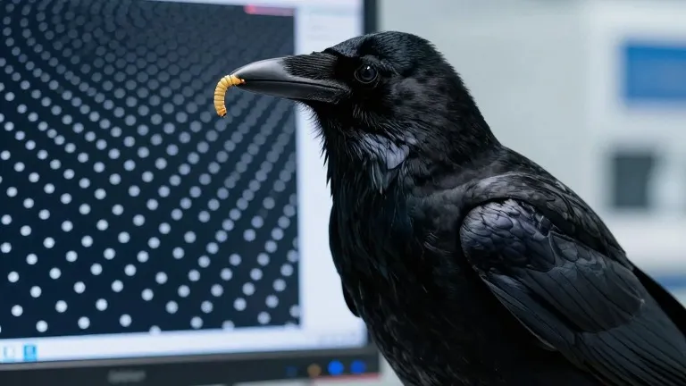 Illustration for: Andreas Nieder's crows beat monkeys on visual tasks