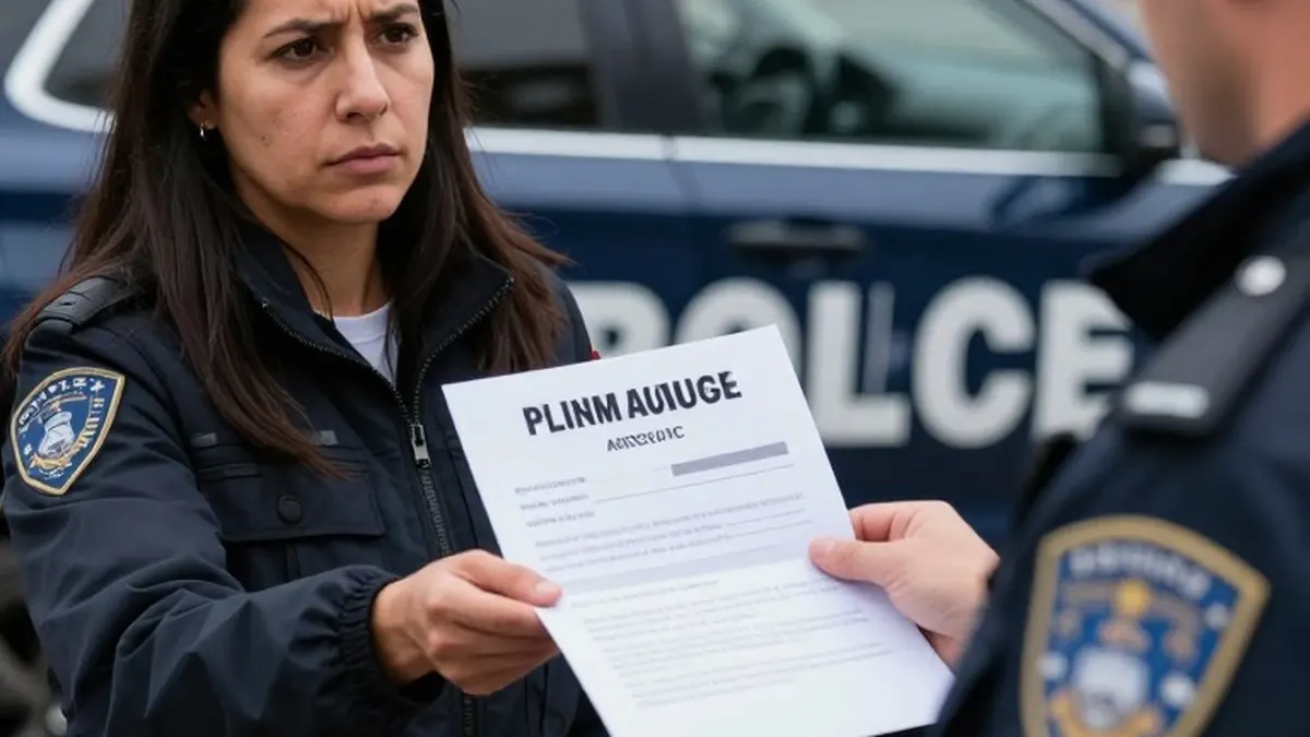 Illustration for: Democrat House candidate hit with felony summons at campaign event